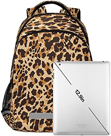 Леопард Гепард Животински Печатење Ранци Патување Лаптоп Дневен Ранец Училишна Книга Торба За Мажи Жени Тинејџери Деца