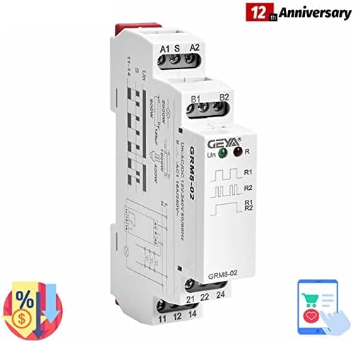 PIKIS GRM8 LATCHING RELATE MEMORY MEMORY RELEY ИМПУЛСИ ИМПУЛСИ ЕЛЕКТРОНСКИ ТИП 16А СТЕП СТЕП ДИН AC230V или AC/DC12-240V