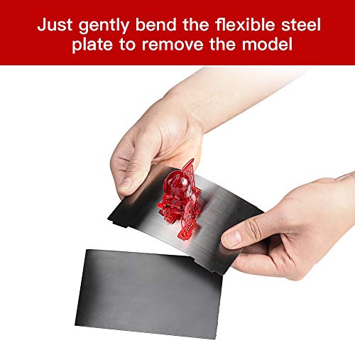SOWOL 3D Надградена платформа 2 пакет, магнетна флексибилна челична плоча Flex Flex Flex Cred се вклопува за AnyCubic Photon/Photon