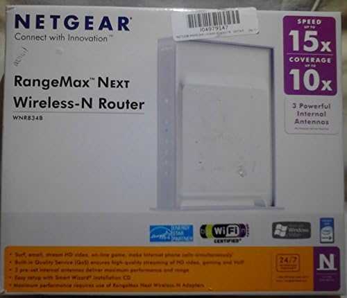 Netgear WNR834B Rangemax Следен безжичен-N рутер