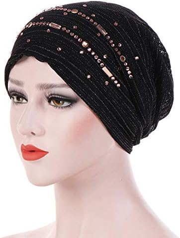 Кофа капа за жени муслимански цветни рифли жени карцином капа капаче за завиткување на топката бејзбол волна топка капачиња за мажи