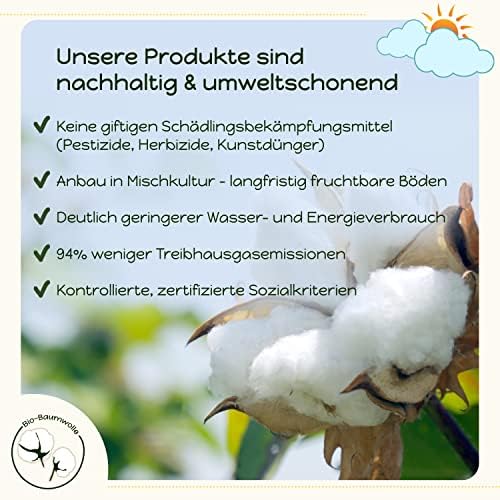 Соненстрик органско памучно бебе ќебе направено во Германија
