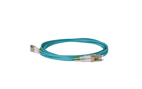 SpeedyFibertx - 1 -Pack 10 метар мултимод 40g 100g 100g OM4 50/125 кабел за лепенка, дуплекс LC до LC, тенок кабел за кабел за Aqua Riser