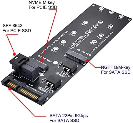 NFHK СФФ-8643 До U2 Комплет NGFF М-Клуч ЗА HD Мини САС NVME PCIe SSD SATA Адаптер За Матичната Плоча