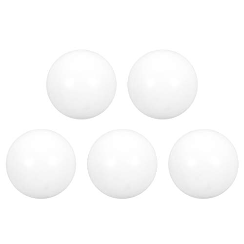 Uxcell Ptfe топка, дијаметар од 15 мм, финиш на земја, дијафрагма пневматска пумпа бела, 5 парчиња