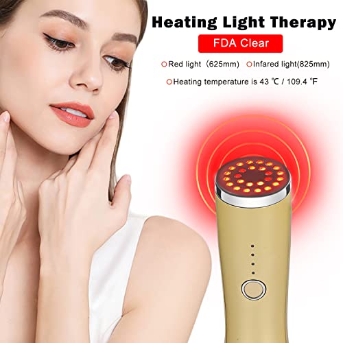 Уреди за терапија со црвена светлина TITOE LED лесна терапија на лицето стапче за кожа за анти -стареење, отстранување на брчки,