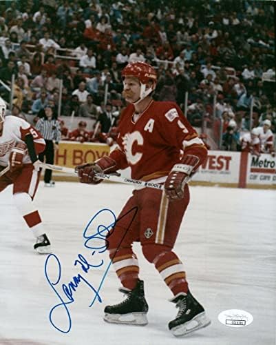 Лени Мекдоналд потпиша хокеј Фото 8x10 со JSA COA - Автограмирани фотографии од NHL