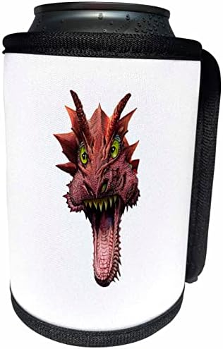3Drose Crazy Dragon Vector Caricature - може да се лади обвивка за шише