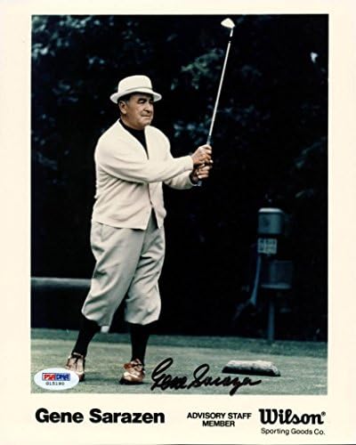 Gene Sarazen Golf потпиша автентичен 8x10 фото -автограмирана PSA/DNA G15190