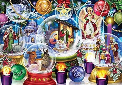 Божиќна Компанија Вермонт Рождество Снег Глобуси Доаѓањето Календар Со Рождество Приказна
