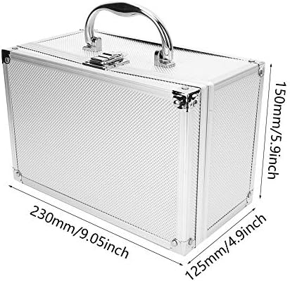Кутија за алатки за алуминиум, 230x150x125mm алуминиумска легура алатка за преносни кутии за инструменти за приказ