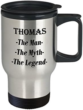 Томас-Човекот Митот Легендата Прекрасно Кафе Кригла Подарок - 14оз Патување Кригла