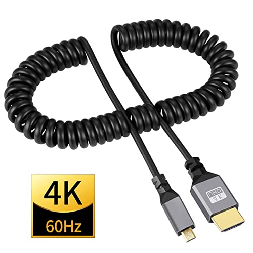 ДНЕВНИК HDMI-компатибилен - Адаптер Намотан Кабел, 4k Намотан Машки До Машки Продолжен Кабел
