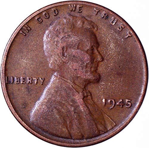 1945 година Линколн пченица цент 1c многу добро