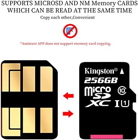 Јаомаиси Аплицирајте За Читач На Мемориски Картички Huawei NM Со Двојна Намена Со ЧИТАЧ На Картички USB И C Порта Нано Мемориска Картичка Црна