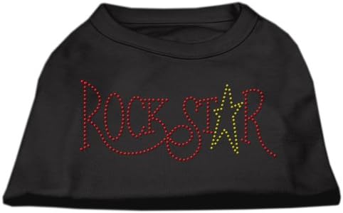 Кошула за кучиња Rockstar Rhinestone Black XXL