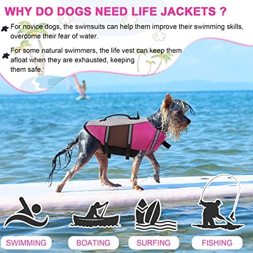 Екстра голем животен век на кучиња, кучиња животна јакна за пловење со пливање, рефлексивна кучиња јакна за кучиња кучиња плови за лебди