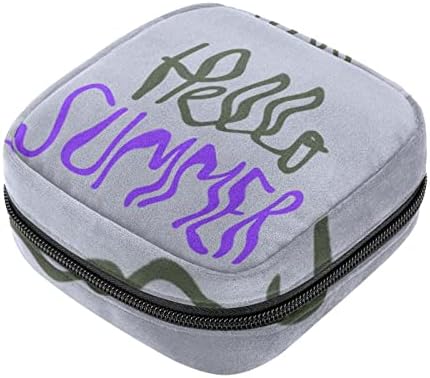 Орјуекан санитарна торба за складирање на салфетка, торба за преносен период за жени девојки менструална чаша торбичка, здраво летно уметничко