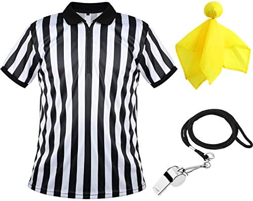 Официјална маичка во маичката, црно -бела лента со превртена кошула со јака, жолто знаме на пенали и свирче од не'рѓосувачки челик со лангар