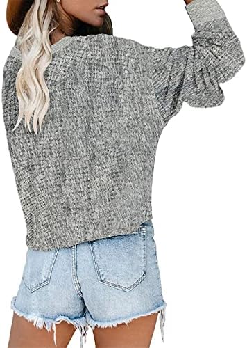 Нокмопо Есенска Облека За Жени 2022 В Џемпери За Завиткување На Вратот Плетени Асиметрични Пуловери Со Полите Со Цврста Боја