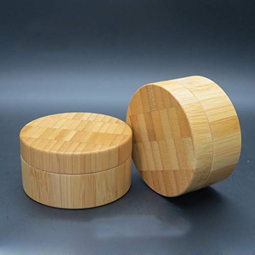 Welliestr 10 парче 30 ml бамбус во прав тегли бамбус козметичка шминка лабава прашкаста кутија за кутии за кутии празен лабав