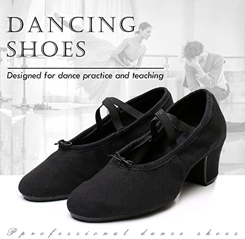 Tinrymx женски латински танцувачки чевли затворени пети салса салса танго настава вежба за танцување чевли, модел-mfbj