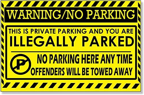 Забелешка Без Известување За Налепници За Прекршување На Паркирањето, големи Димензии 5 Х 8 легални Предупредувања За Паркирање