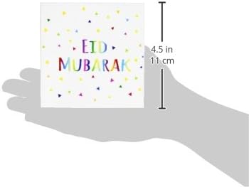 3dRose CST_202078_3 Еид Мубарак Среќен Бајрам Благослов По Рамазан Исламски Муслимански Празници Керамички Плочки Подлоги