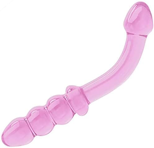 Akstore Crystal Glass Dildo Anal Anal Beds Butt Plug Massager G-Spot