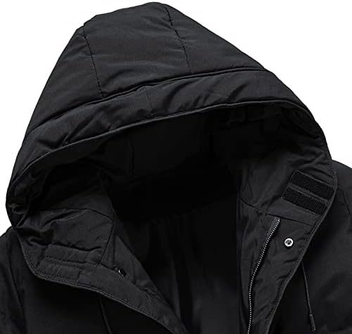 ADSSDQ модни зимски јакни Мажишта Работа со преголем ракав со меки качулка со меки качулка, се вклопува со густа цврста боја на палто