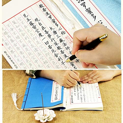 Кинеска книга за хартија за калиграфија Продолжете со пишување кинески ракописи практики работна книга за кинески ликови кои