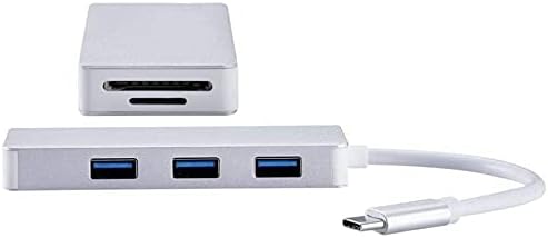 Конектори -USB -C до 3 -порта USB 3.0 Convertor Splitter Aluminum Case Card Card -