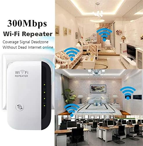 Засилувач на сигнал GANFANCP WiFi, WiFi Extender, 300Mbps Сигнал за безжичен рутер поддржува повторувач/АП, засилувач со долг
