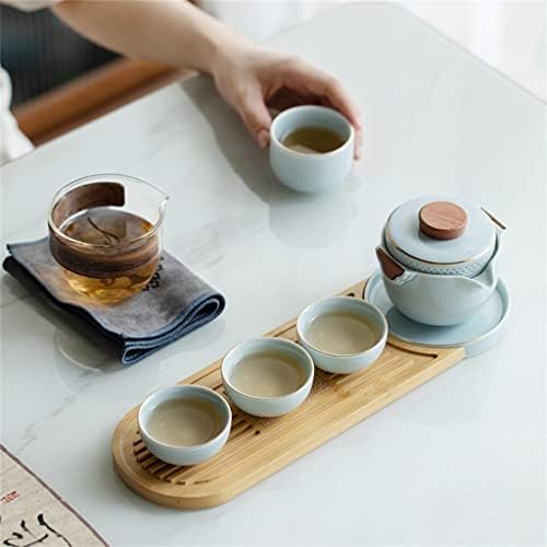 BBSJ Преносен чај за патувања постави мала сет преносна торба на отворено јапонски чај сет