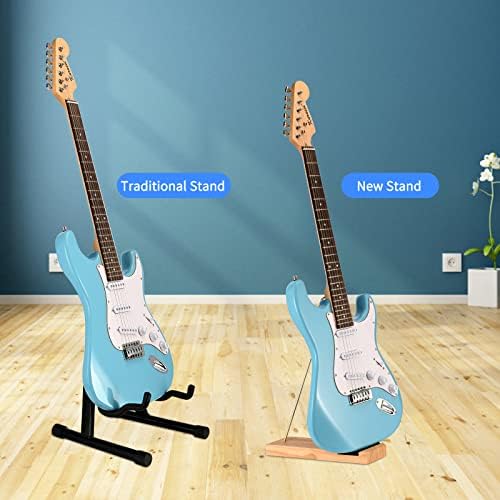 Sunyin Electric Guitar Stand Bass Stand Wooden Floor Cool Stand for Bass and Electric Minimalism Minimalism Отстранлив и склопувачки дрвен