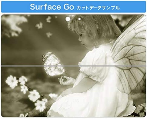 Декларална покривка на igsticker за Microsoft Surface Go/Go 2 Ultra Thin Protective Tode Skins Skins 001041 Butterfly Girl