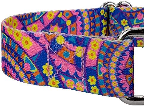 Country Brook Petz - Blue Boho Mandala Martingale Dog Cook