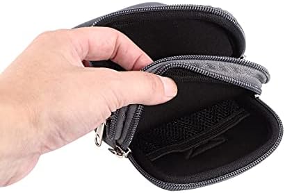 Телефонска заштитена торбичка со двојни џебови, футрола за мобилни телефони, компатибилен со iPhone 12 Pro Max, компатибилен со Galaxy Note20