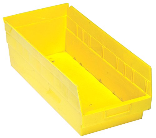 КВАНТНО Складирање QSB208YL 10-Пакет 6 Висечки Пластични Контејнери За Складирање На Корпи За Отпадоци, 17-7/8 x 8-3/8 x 6, Жолта