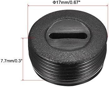 Меканиксиност јаглеродна четка за држач за капаче на мотор Електрична четка пластична обвивка Црна 13мм ОД 5,3 мм висина, пакет од 6
