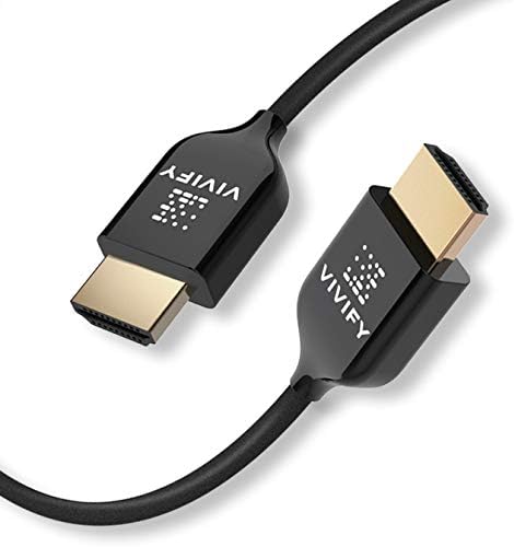 ВИВИФИ Фибер Оптика Ултра Тенок Екстра Долг HDMI 80 ft 4K 60Hz HDMI 2.0 UL1 VW1 Xenos W30 Сертифициран Кабел Компатибилен Со Apple TV NINTENDO Switch PS4 Ps5 Xbox Seriesx Тв Звучна Лента MacBook Pro