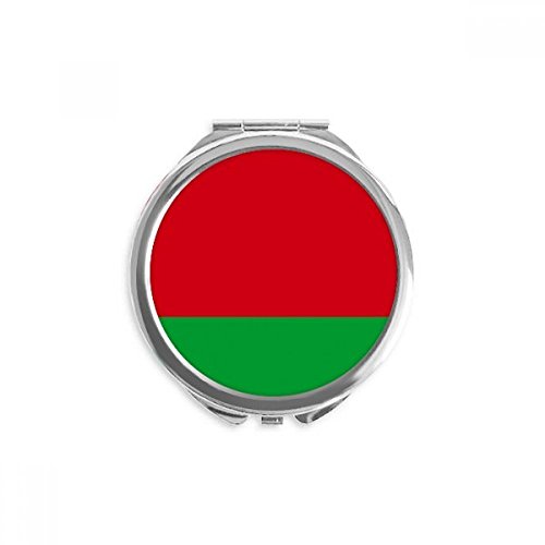 Белорусија Национално Знаме Азија Земја Рака Компактен Огледало Круг Преносни Џеб Стакло