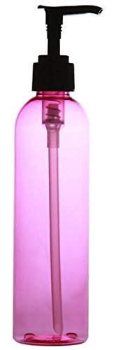Grand Parfums 8 мл розова пластична миленичиња за полнење на миленичиња Cosmo шишиња со диспензери за пумпа за лосион; За лосиони,
