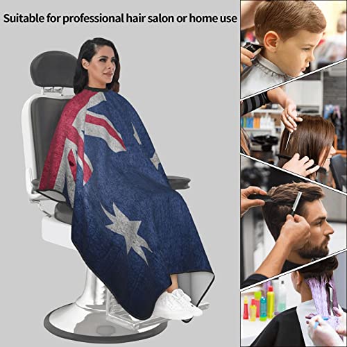 Ретро Австралија знаме 3д Печатење Професионален Бербер Кејп Коса Сечење Фризерски Салон Кејп Фризерски Престилка 55 Х 66