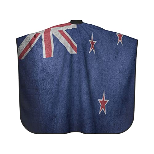 Ретро Нов Зеланд знаме 3д Печатење Професионален Бербер Кејп Коса Сечење Фризерски Салон Кејп Фризерски Престилка 55 Х 66