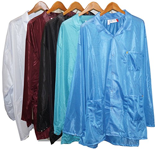 Анти-статичка ESD јакна на StaticTek | Сертифицирана облека за заштитна облека на ниво 3 | Лесни и високи штитници на ESD за лаборатории