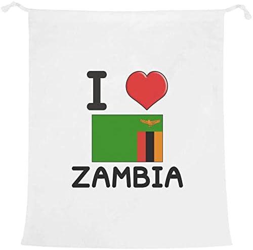 Азееда Ја Сакам Замбија Торба За Перење/Перење/Складирање