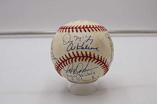 1968 година тимот на Детроит Тигерс го потпиша Ол Басбел Аутограм JSA LOA D7278 - Автограм Бејзбол