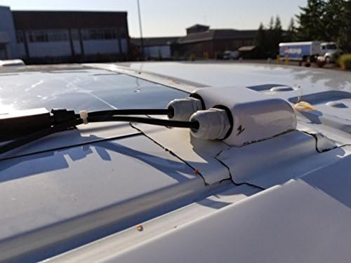 Врска соларно водоотпорен ABS соларна двојна кабелска влезна жлезда за сите типови на кабел од 2 mm² до 6мм² за соларен проект на RV, Campervan,
