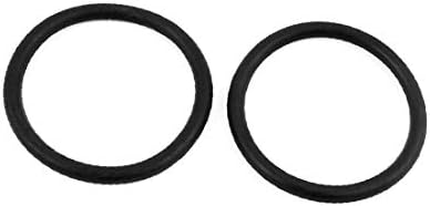 X-gree 25pcs 23mm x 1,9 mm гума о-прстени nbr отпорни на топлина запечатување прстен за запечатување црно (25 парчиња 23мм x 1,9 mm O-прстени де goma nbr anillo de sellado resistente al callor ojales negro negro